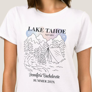 Camp Bachelorette Party Girls Trip Camping Custom T-Shirt