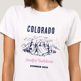 Camp Bachelorette Party Girls Trip Family Camping T-Shirt