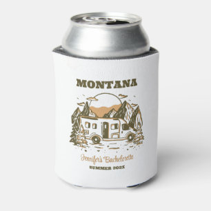 Camp Bachelorette Party Girls Trip Glamping Custom Can Cooler