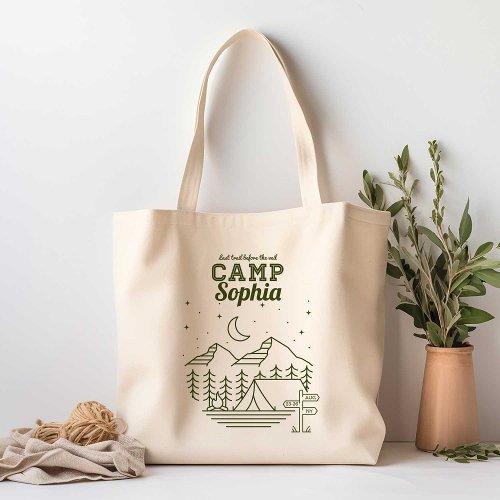 Camp Bachelorette Party Glamping Tote Bag