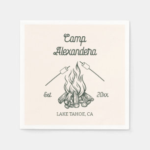 Camp Bachelorette Party Napkins