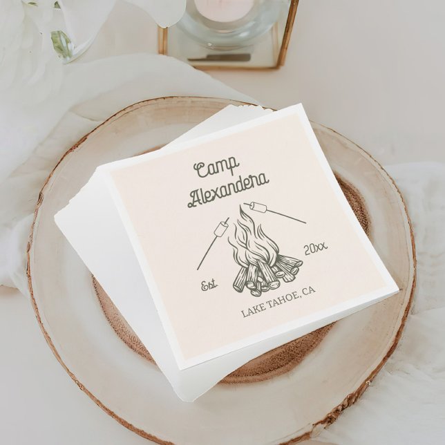 Camp Bachelorette Party Napkins (Creator Uploaded)
