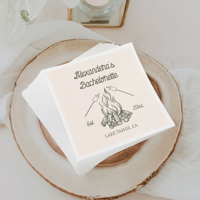 Camp Bachelorette Party  Napkins (Creator Uploaded)