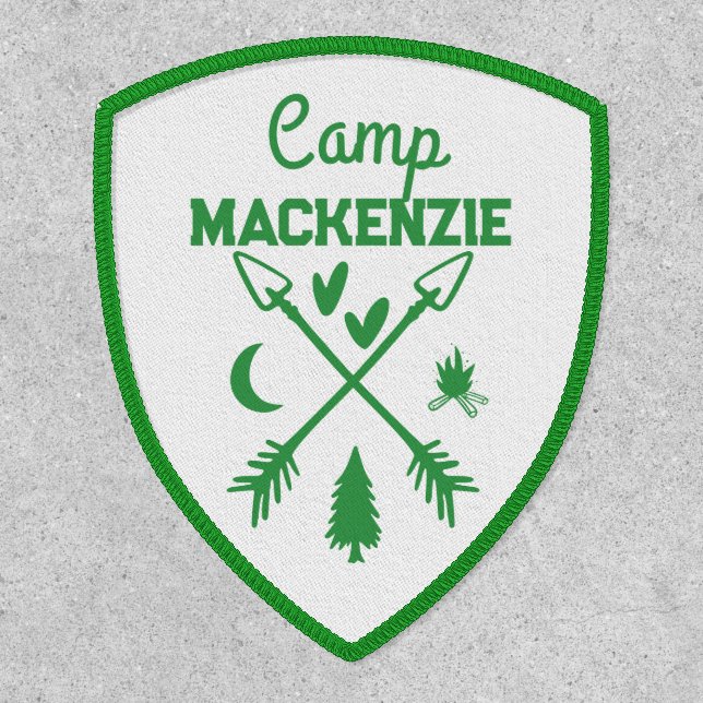 Camp Bachelorette Retro Custom Camp Badge Patch (Front)