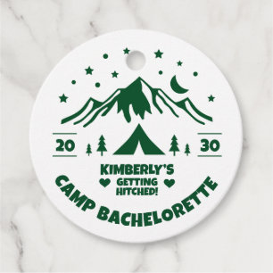 Camp Bachelorette Themed Party Favor Tags
