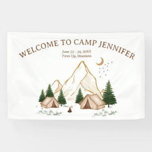 Camp Bachelorette Weekend Adventure Banner