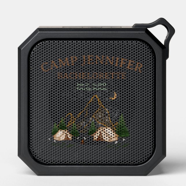 Camp Bachelorette Weekend Adventure Bluetooth Speaker (Front)