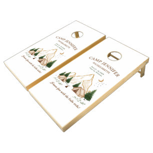 Camp Bachelorette Weekend Adventure Cornhole Set