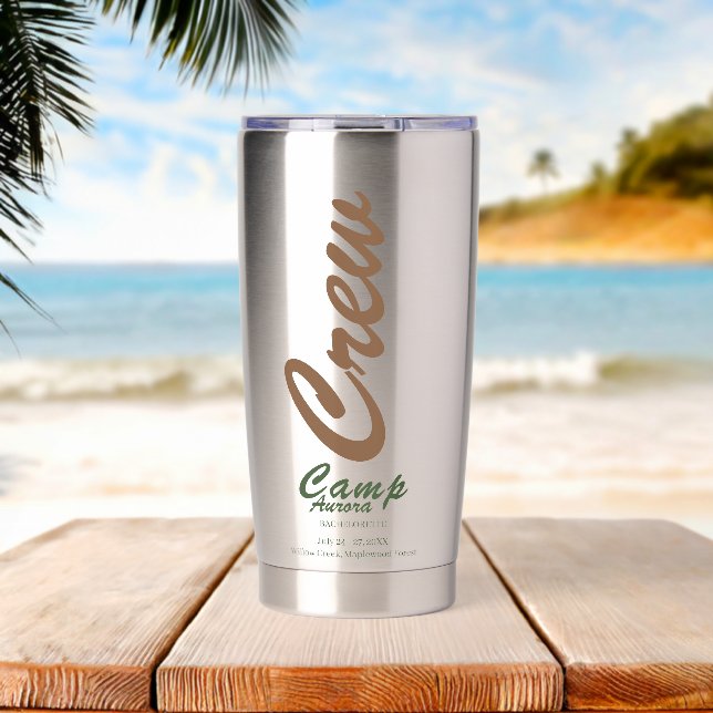Camp Bachelorette Weekend Adventure Insulated Tumbler (Beach (Rotated))