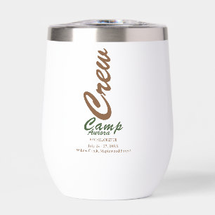 Camp Bachelorette Weekend Adventure Thermal Wine Tumbler