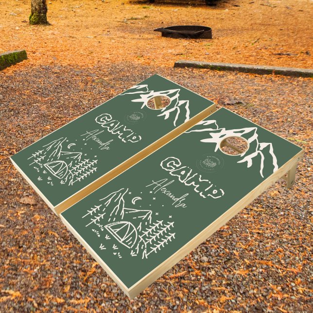 Camp Bachelorette Weekend Cornhole Set (Creator Uploaded)