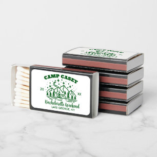 CAMP BACHELORETTE WEEKEND MATCHBOXES