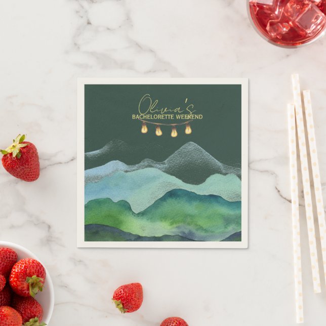 Camp Bachelorette weekend Napkins (Insitu)