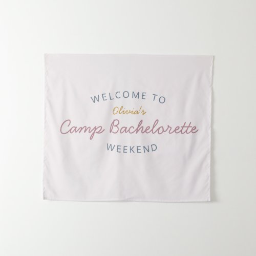 Camp Bachelorette Weekend Tapestry Decor