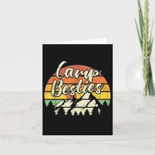 Camp Besties Outdoor Sunset Best Friend Matching C Card