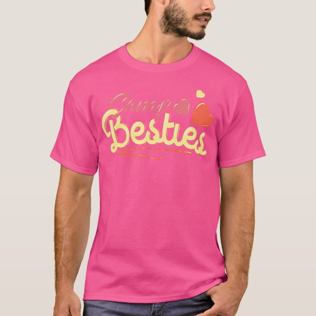 Camp Besties Quote Nature Holiday Adventure Campin T-Shirt (Front)