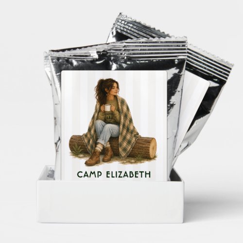 Camp Bride Personalized Outdoorsy Bachelorette Coffee Drink Mix