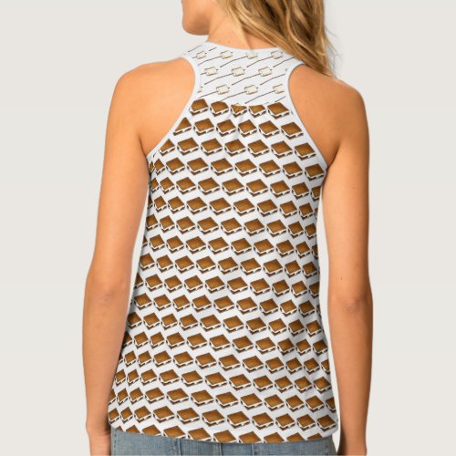 Camp Campfire Smores Toasted Marshmallow Smores Tank Top