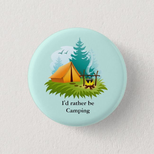 Camp Camping Design Button