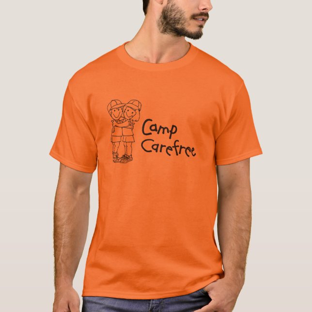 Camp Carefree Products T-Shirt (Front)