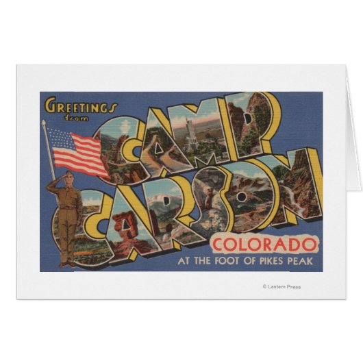 Camp Carson, Colorado - Pikes Peak Cards (Front Horizontal)