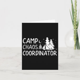 Camp Chaos Coordinator Summer Director Counselor Card