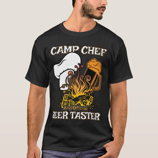 Camp Chef Gift for Summer Campsite Cooks and T-Shirt (Front)