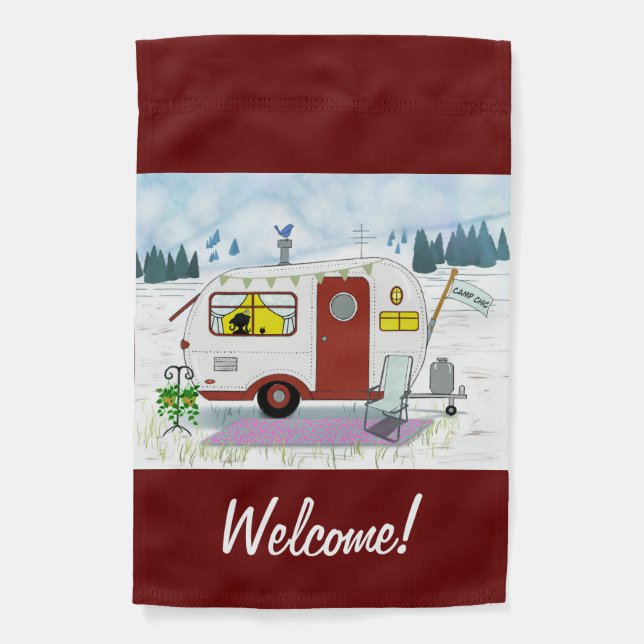 Camp Chic Garden Flag (Front)