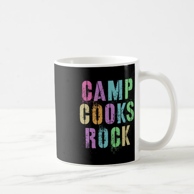Camp Cooks Rocks Funny Campground Chef Crew Campsi Coffee Mug (Right)