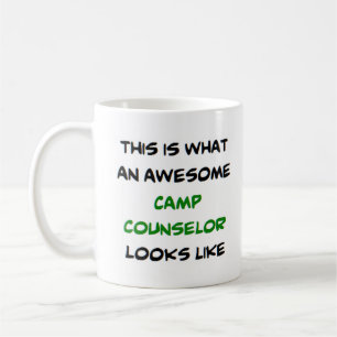 camp counselor, awesome coffee mug