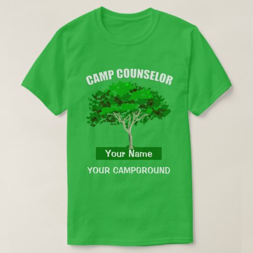 Camp Counselor Campground T_shirt