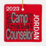 Camp Counselor Extraordinaire CUSTOM Ceramic Ornament