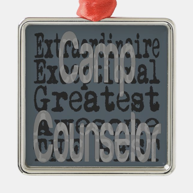 Camp Counselor Extraordinaire Metal Ornament (Front)