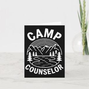 Camp Counselor Shirt Camper Summer Camping Staff 1 Card