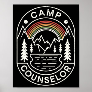 Camp Counselor Shirt Camper Summer Camping Staff 2 Poster