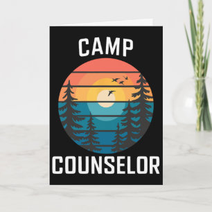 Camp Counselor Shirt Camper Summer Camping Staff Card