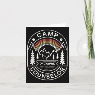 Camp Counselor Shirt Camper Summer Camping Staff  Card