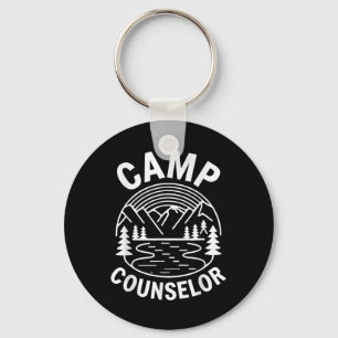 Camp Counselor Shirt Camper Summer Camping Staff _ Keychain