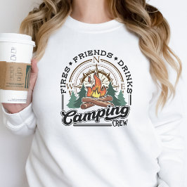 Camp Crew Sweatshirt Happy Camper Shirt Camping