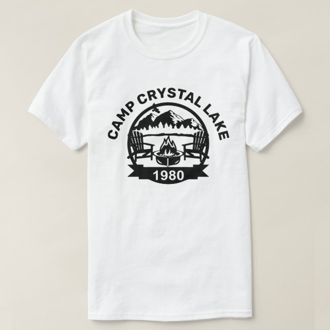 CAMP CRYSRAL LAKE 1980 T-Shirt (Design Front)