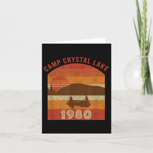 Camp Crystal Lake 1980 Vintage Halloween Gifts Of Card