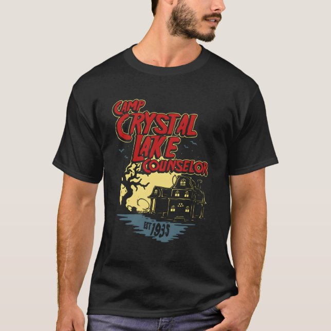 Camp Crystal Lake Counselor 80'S Horror T-Shirt (Front)