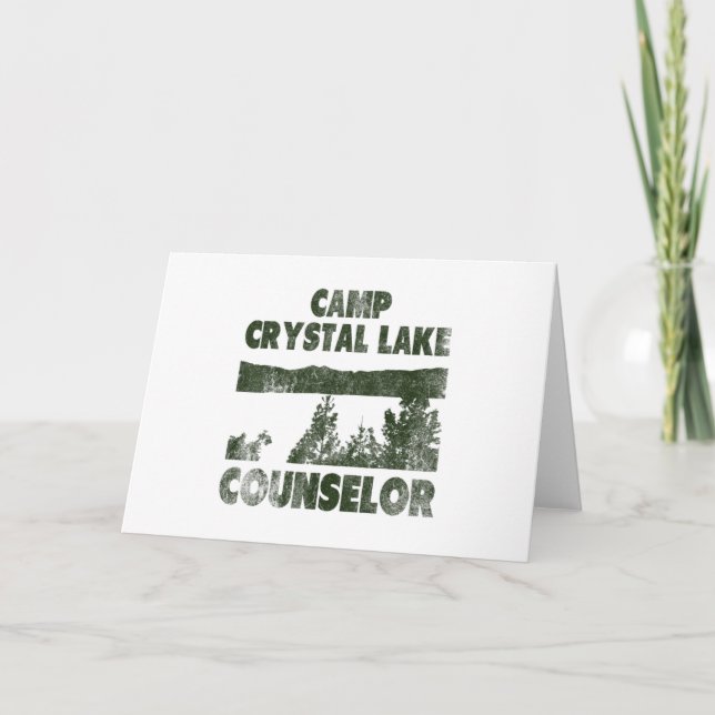 Camp Crystal Lake Counselor Halloween humorous Invitation (Front)