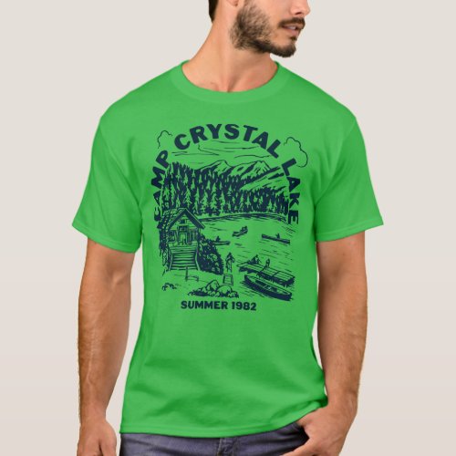 Camp Crystal Lake Summer 82 on light T_Shirt
