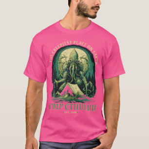 Camp Cthulhu Cosmic Horror Camping Cthulhu T-Shirt