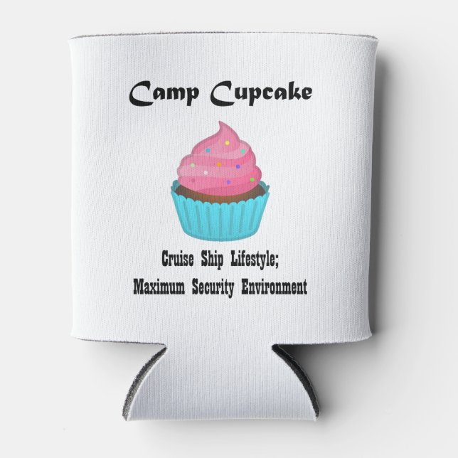 Camp Cupcake Can Cooler (Front)
