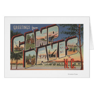 Camp Davis, North Carolina - Large Letter Scenes Cards