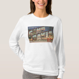 Camp Davis, North Carolina - Large Letter Scenes T-Shirt