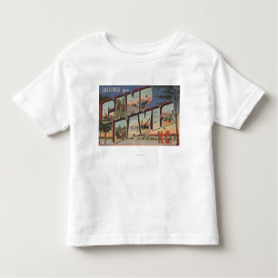Camp Davis, North Carolina - Large Letter Scenes Toddler T-shirt