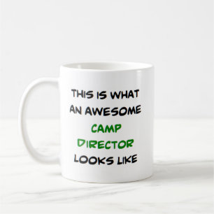 camp director, awesome coffee mug